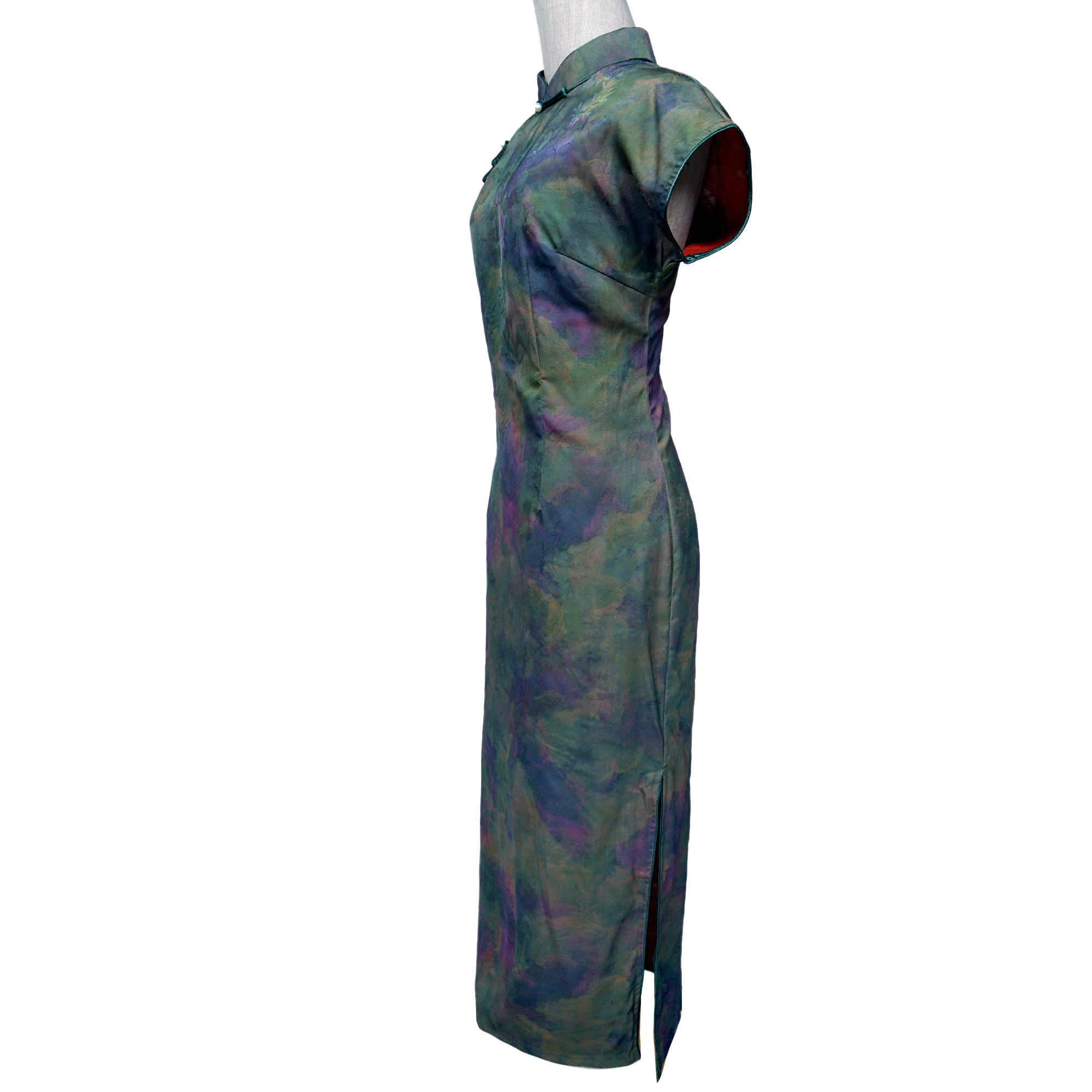 Short Sleeve Cheongsam - Monet Wall