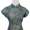Short Sleeve Cheongsam - Monet Wall