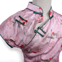 Short Sleeve Cheongsam - Cherry Orchard