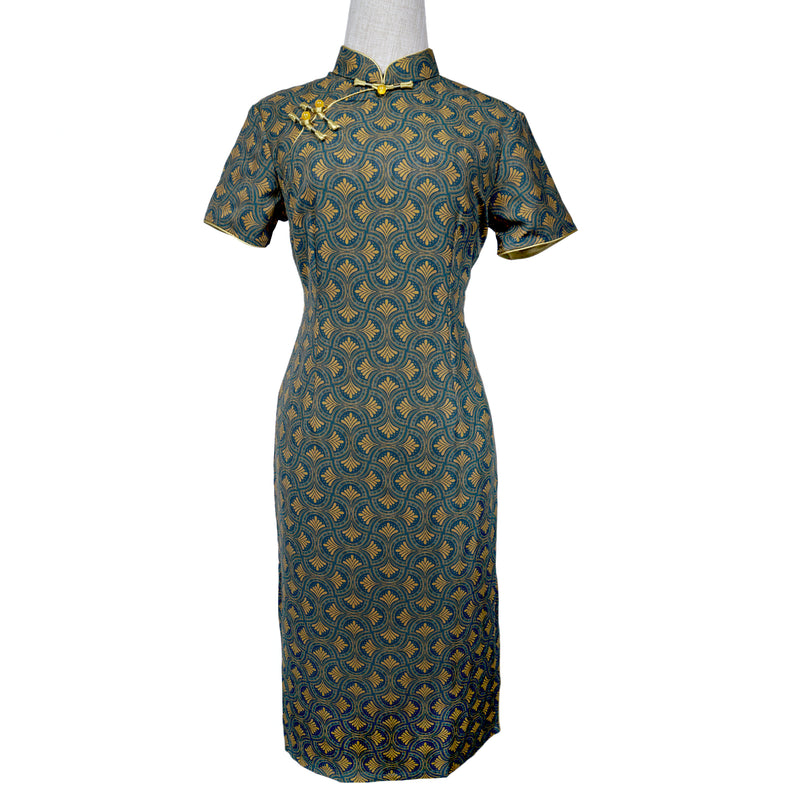 Short Sleeve Cheongsam - Oriental Lula