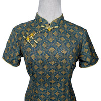 Short Sleeve Cheongsam - Oriental Lula