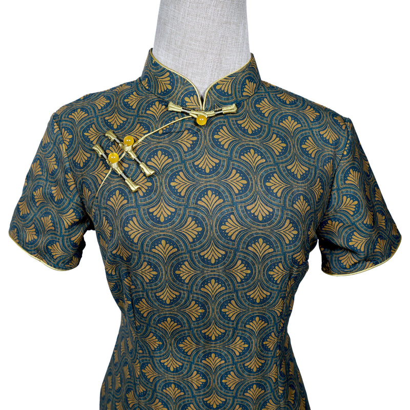Short Sleeve Cheongsam - Oriental Lula