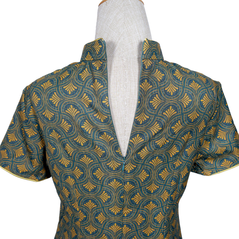 Short Sleeve Cheongsam - Oriental Lula