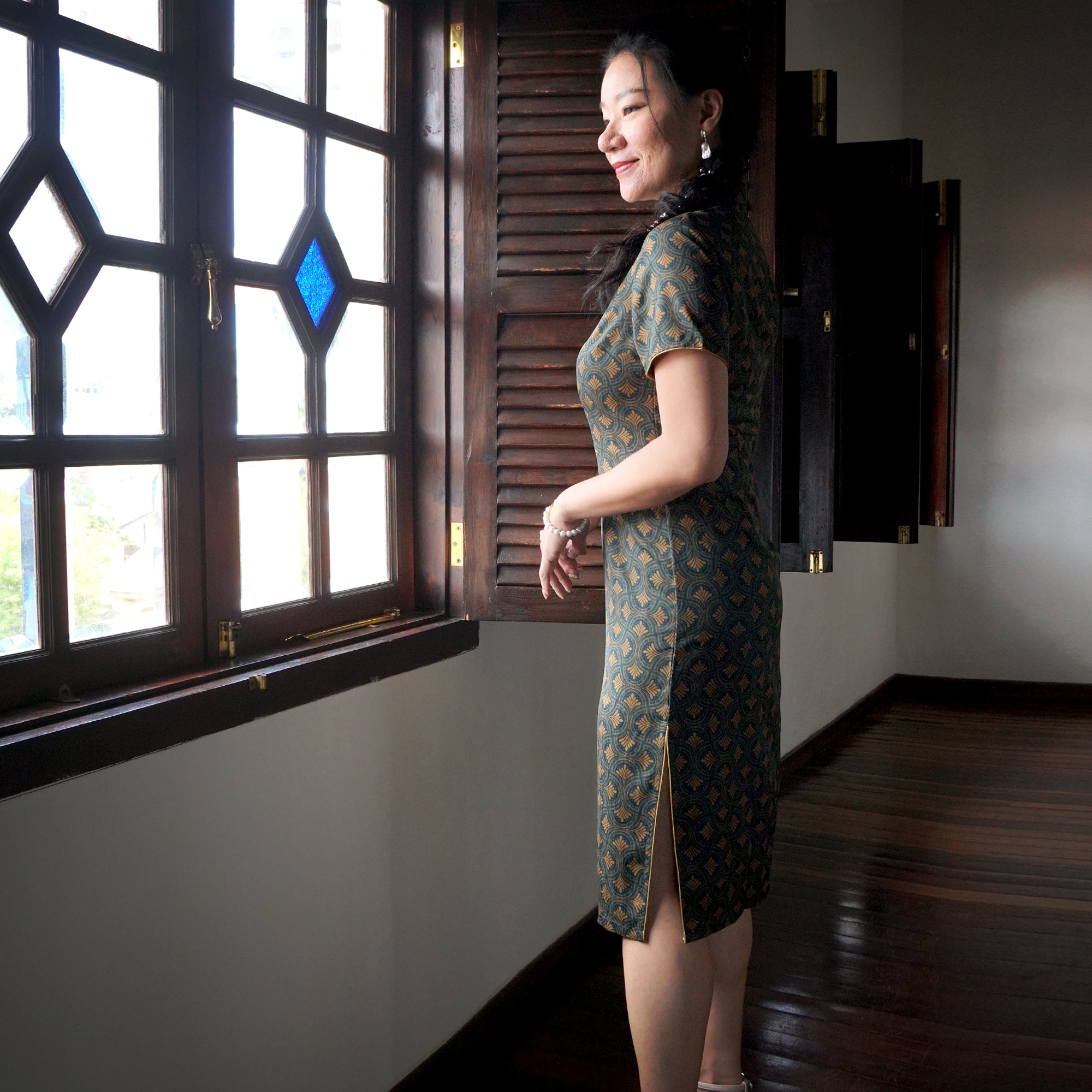 Short Sleeve Cheongsam - Oriental Lula