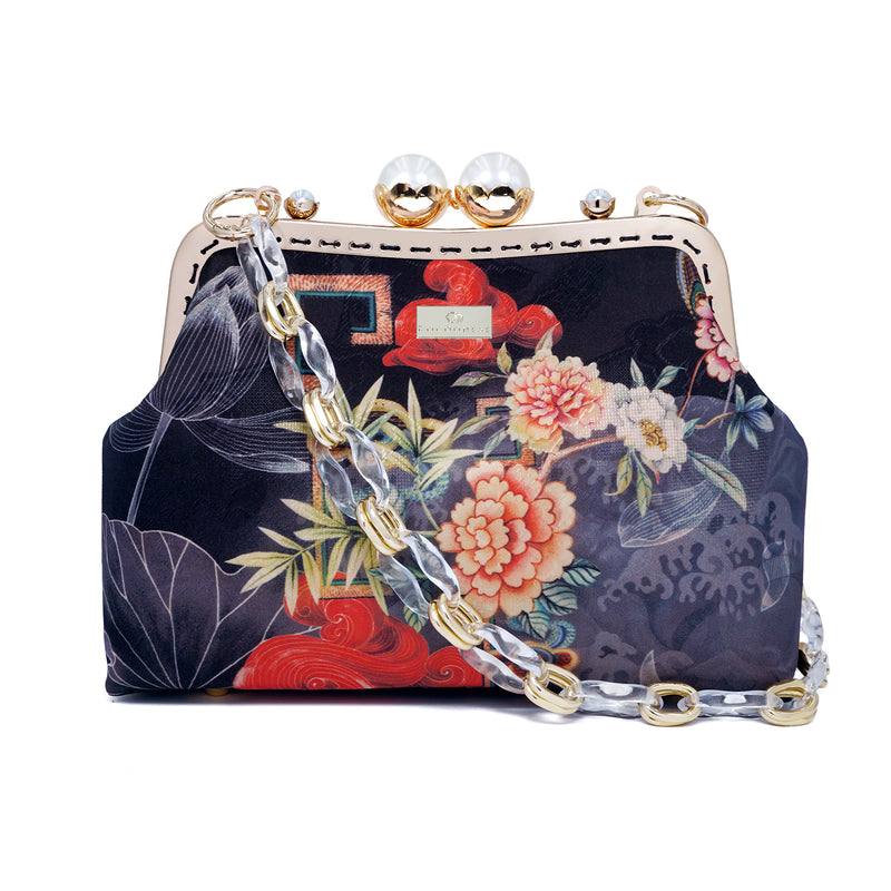 Acrylic Chain Shoulder Bag - Auspicious Signs