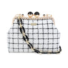 Acrylic Chain Tweed Shoulder Bag - Regal Mosaic