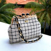 Acrylic Chain Tweed Shoulder Bag - Regal Mosaic