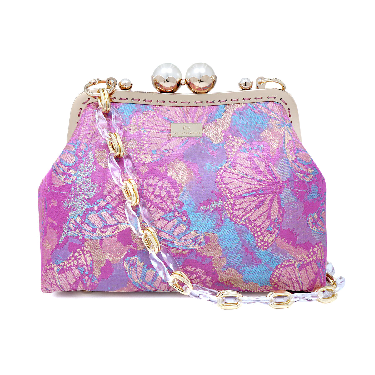 Acrylic Chain Shoulder Bag - Lucky Butterfly