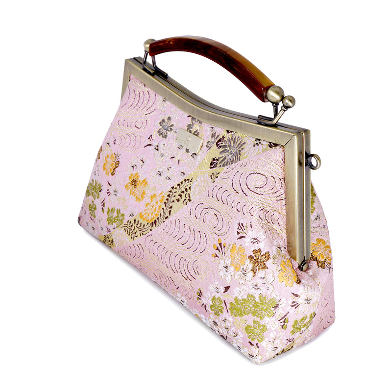 Amber Resin Top Handle Bag - Flower Garland