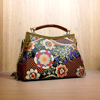 Amber Resin Top Handle Bag - Kimono