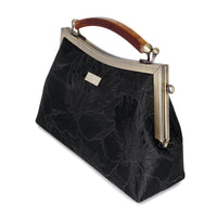 Amber Resin Top Handle Bag - Gold Lily