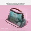 Amber Resin Top Handle Bag - Maple Leaf