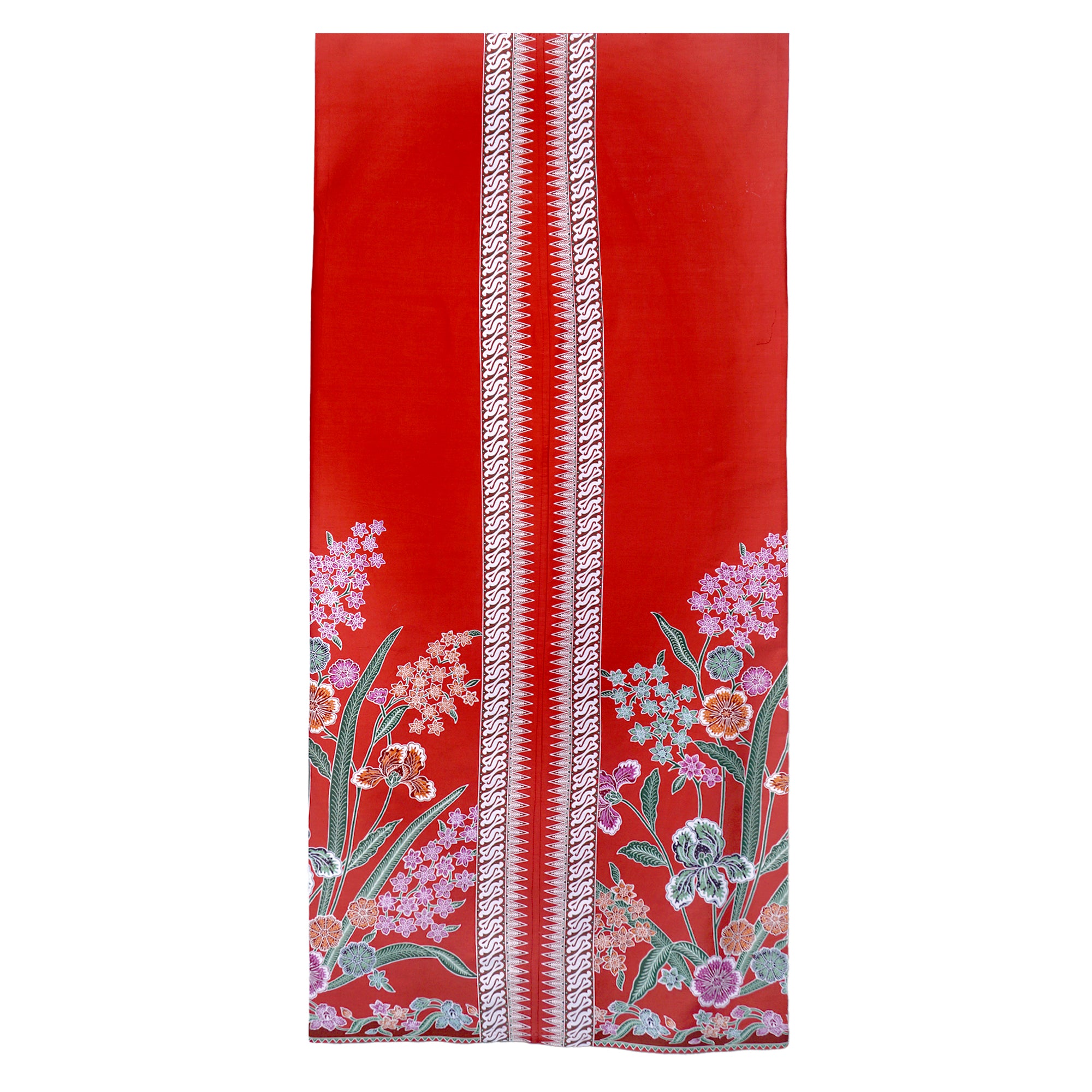 Batik Sarong Wrapped Skirt - Melati Salju(RD)