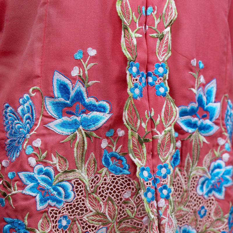 Nyonya Kebaya Blouse - Bayang Flora (size: L)