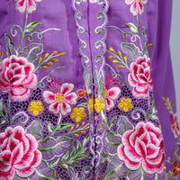 Nyonya Kebaya Blouse - Lestari Malam (size:L)