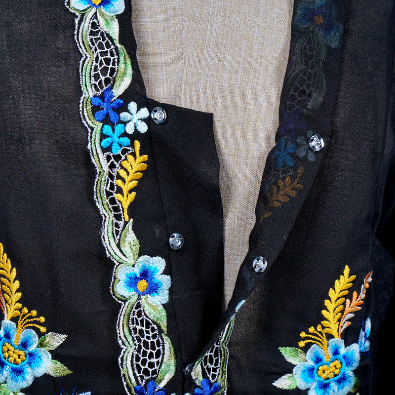 Nyonya Kebaya Blouse - Cahaya Biru (size: S)