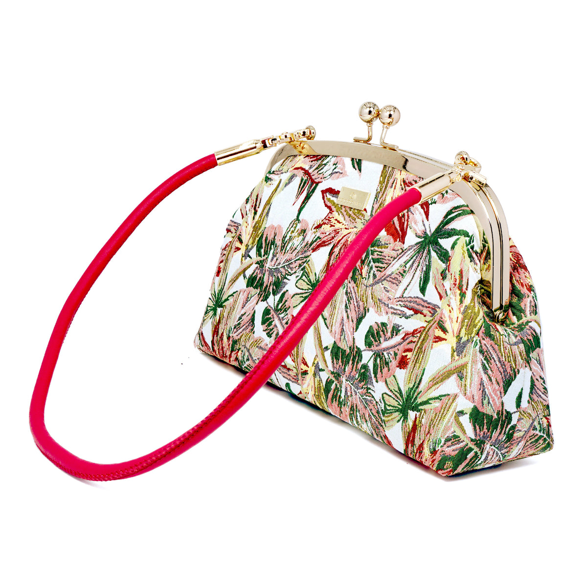 Arc Shape Frame Bag - Petal Static