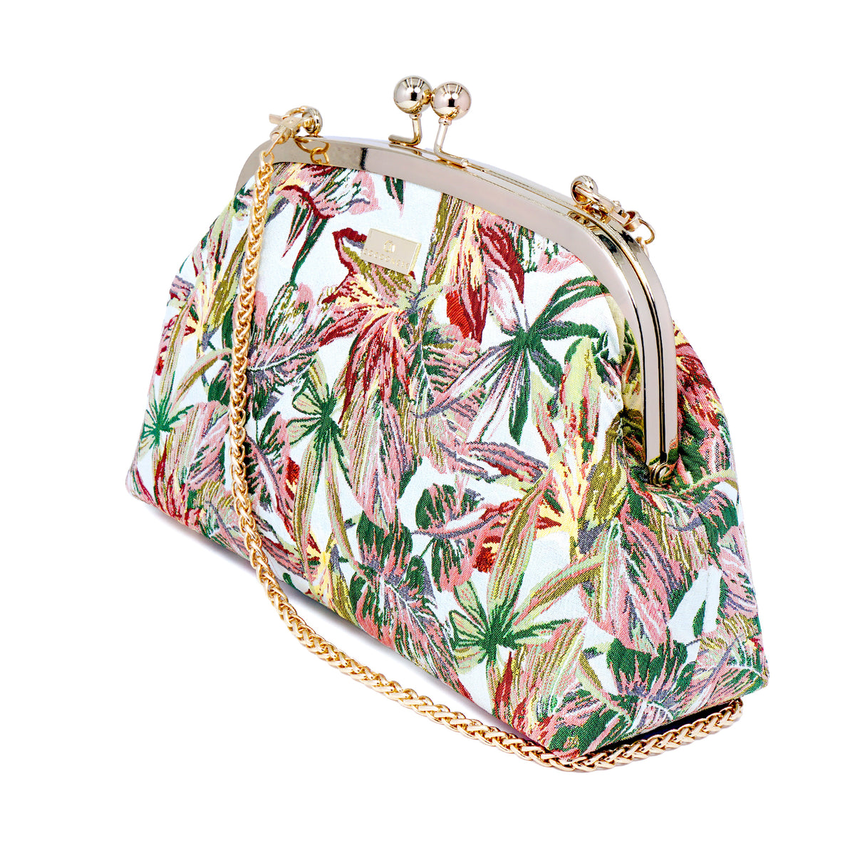 Arc Shape Frame Bag - Petal Static