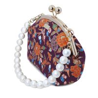 Pearls Chain Handle Clasp Sling Bag - Lucky Swallow