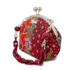 Acrylic Chain Handle Clasp Sling Bag - Epiphyllum