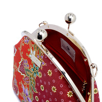 Acrylic Chain Handle Clasp Sling Bag - Epiphyllum