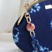 Acrylic Chain Handle Clasp Sling Bag - Indigo Eclipse