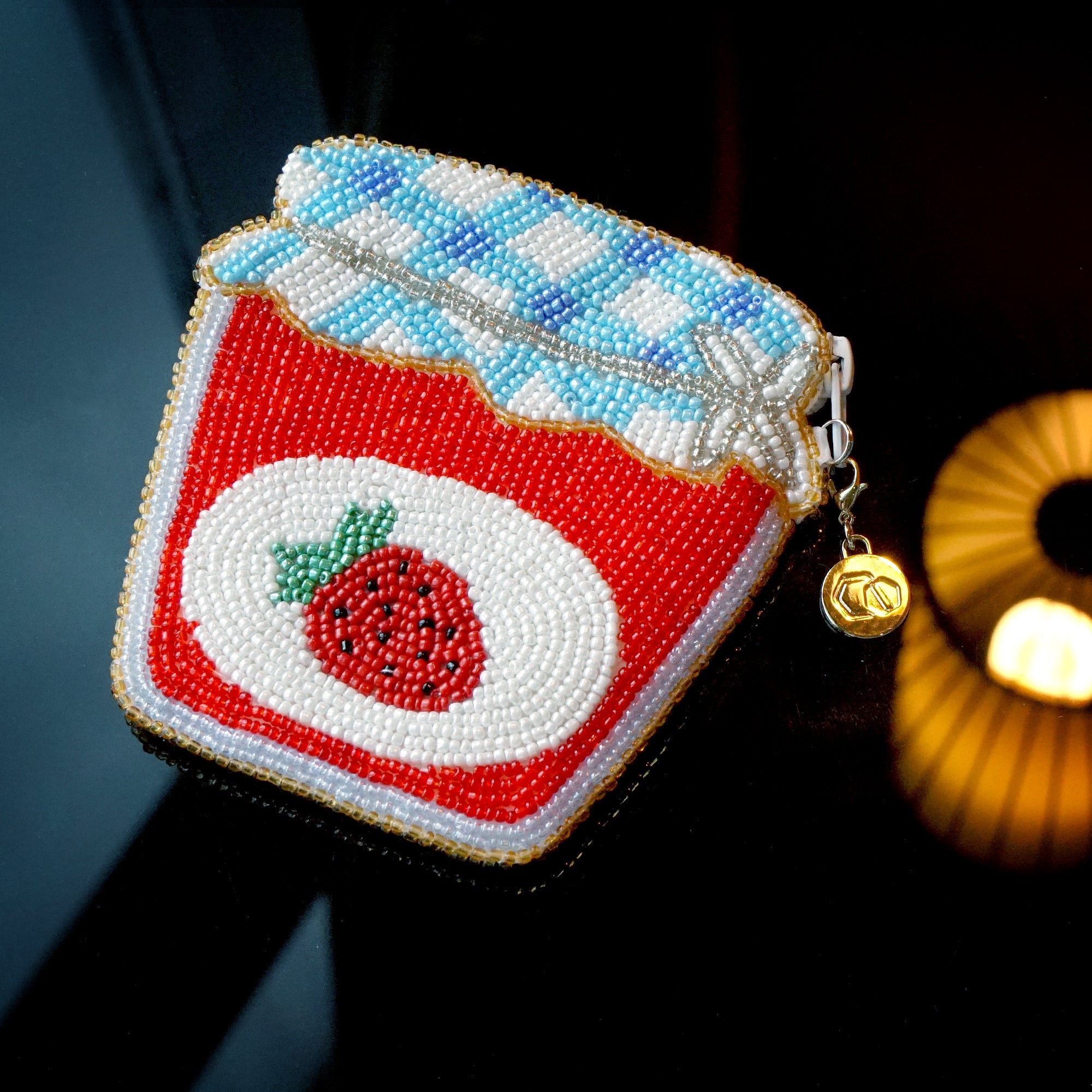 Beaded Coin Purse - Jam Jar