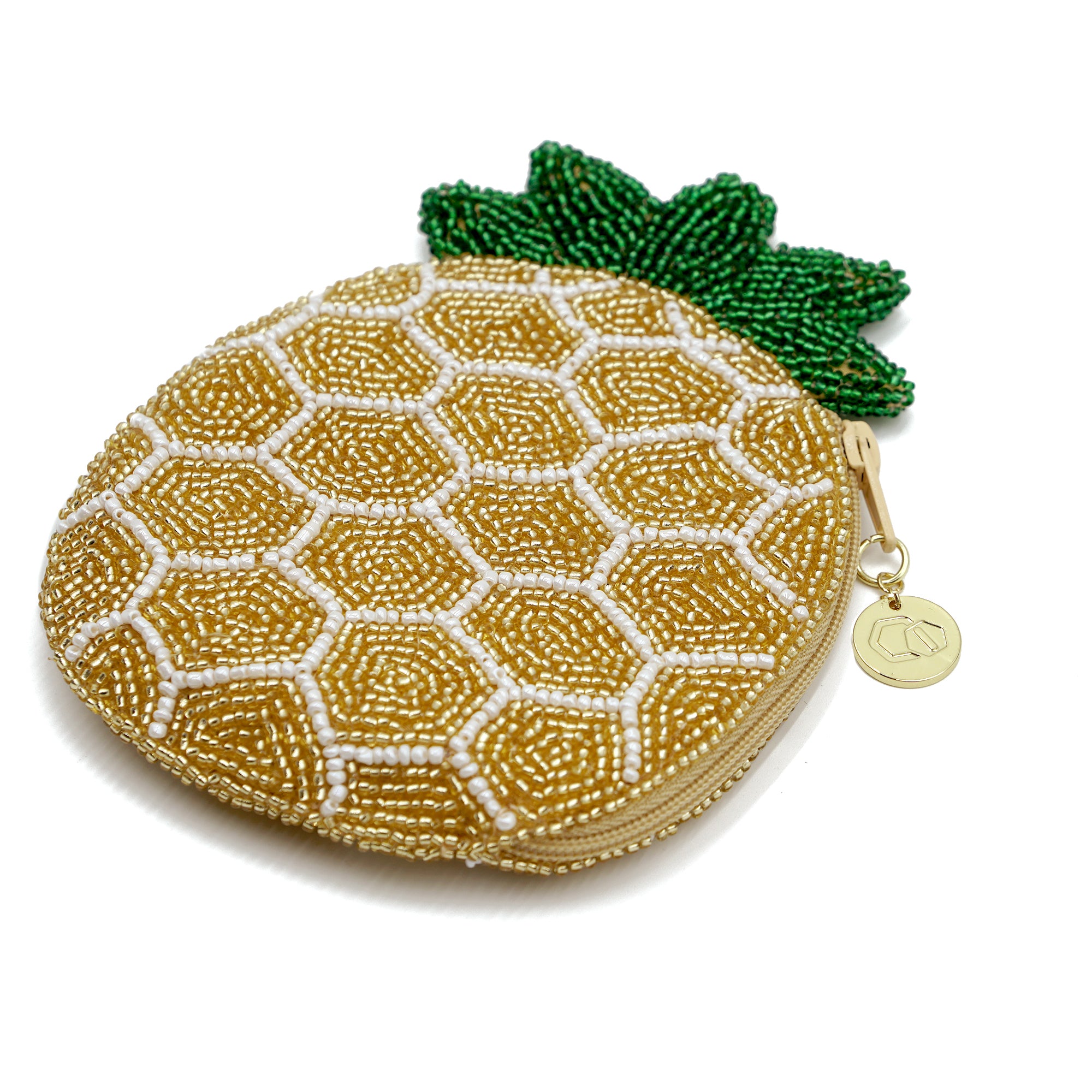 Beaded Coin Purse - Pineapple