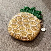 Beaded Coin Purse - Pineapple