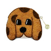 Beaded Coin Purse - Brown Dog
