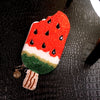 Beaded Coin Purse - Watermelon Popsicle