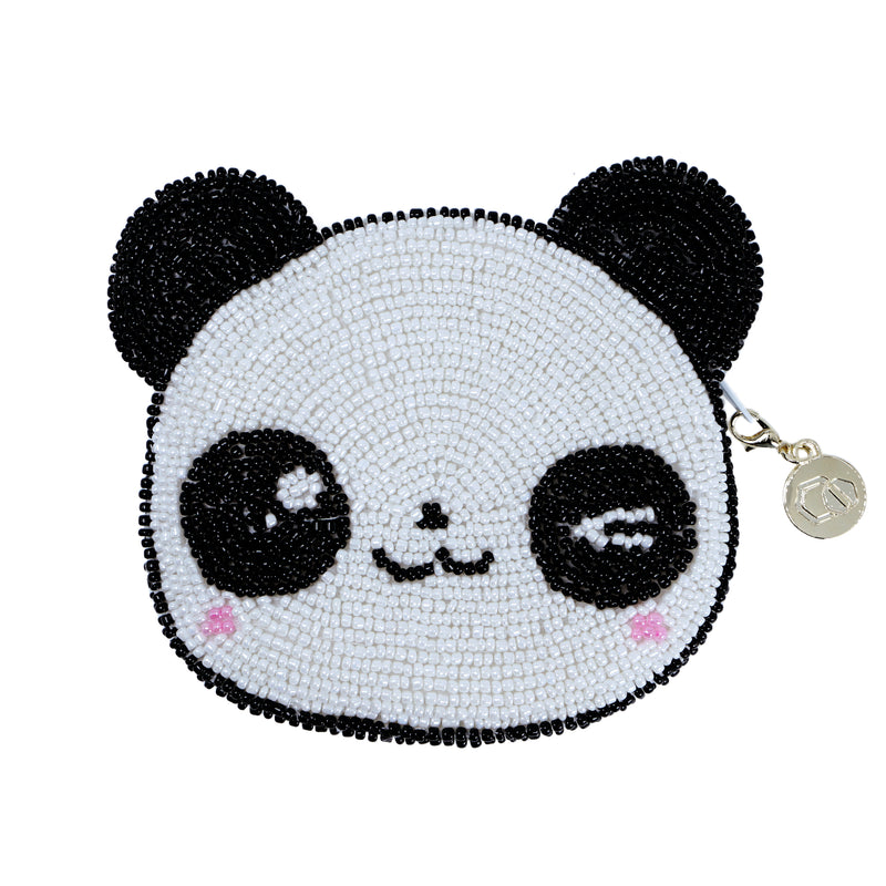 Beaded Coin Purse - Panda