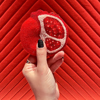 Beaded Coin Purse - Pomegranate