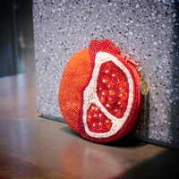 Beaded Coin Purse - Pomegranate