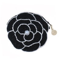 Beaded Coin Purse - Camellia