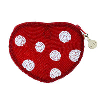 Beaded Coin Purse - Marshmallow Hear