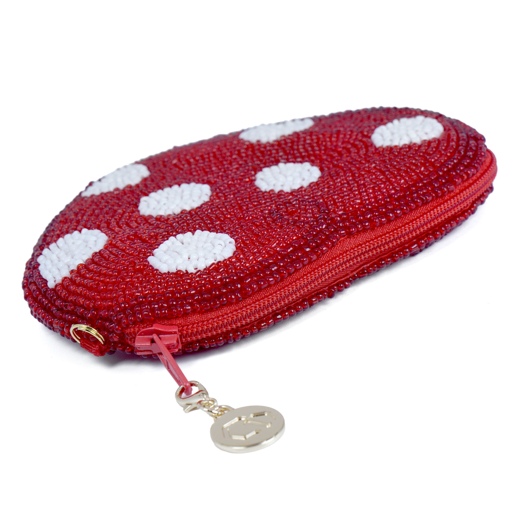 Beaded Coin Purse - Marshmallow Hear