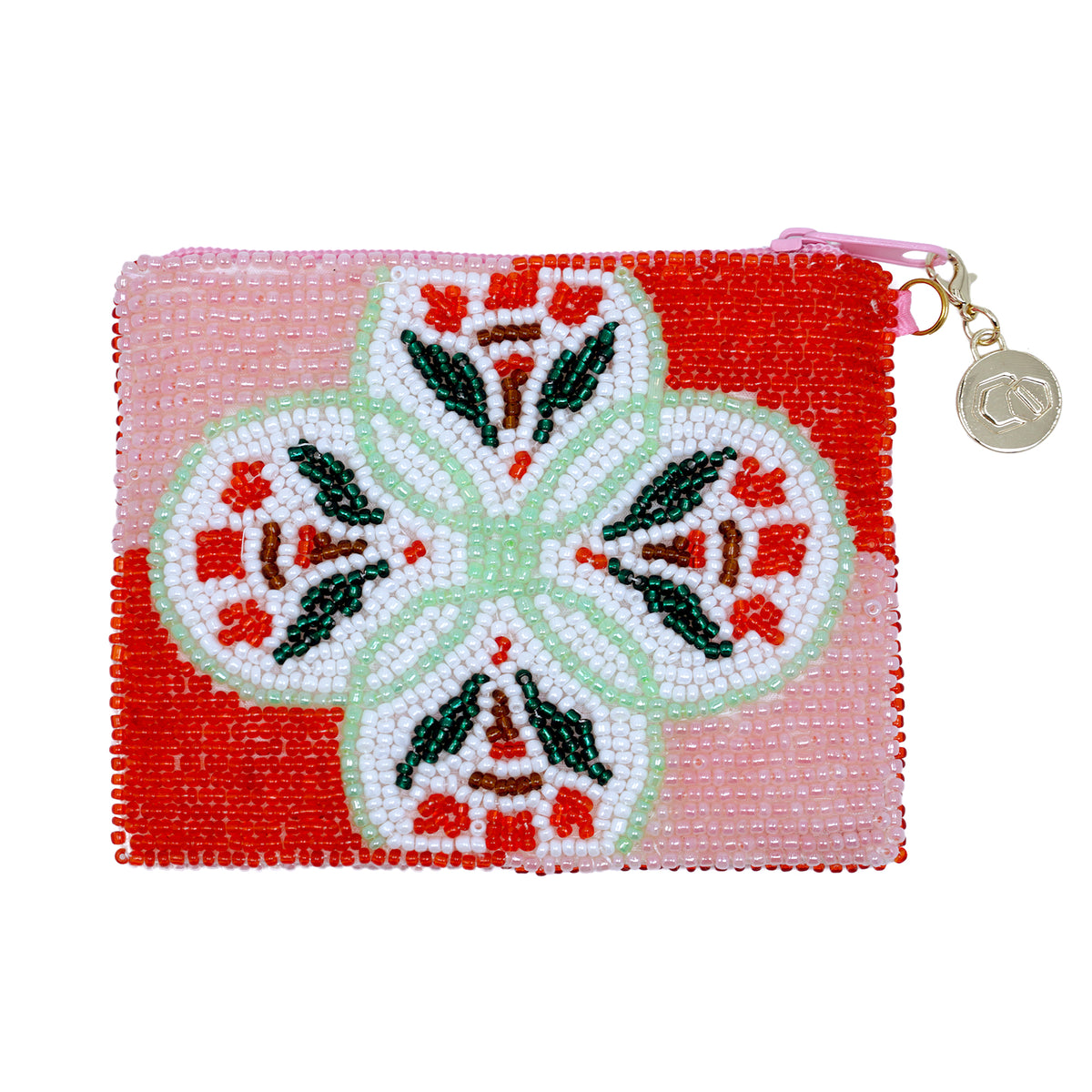Beaded Coin Purse - Petal Mandala(PK)