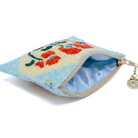 Beaded Coin Purse - Poppy Trio(GN))