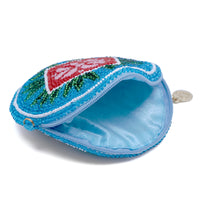 Beaded Coin Purse - Sunburst Petals(BL)