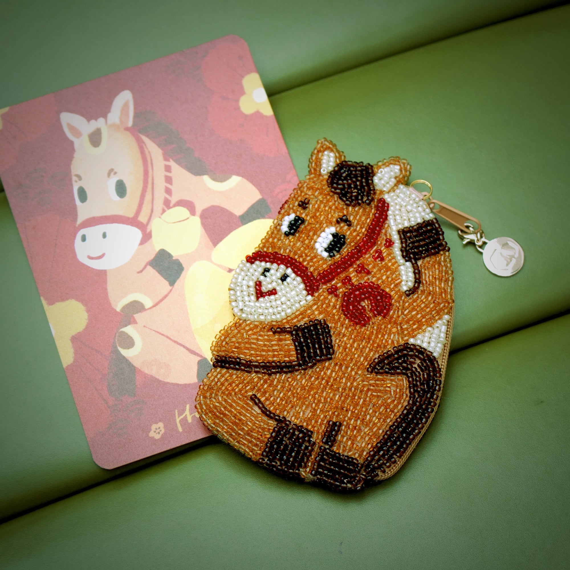 Beaded Coin Purse - Horse