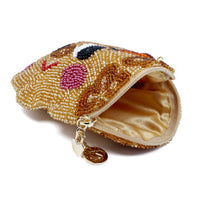 Beaded Coin Purse - Piggy Bank
