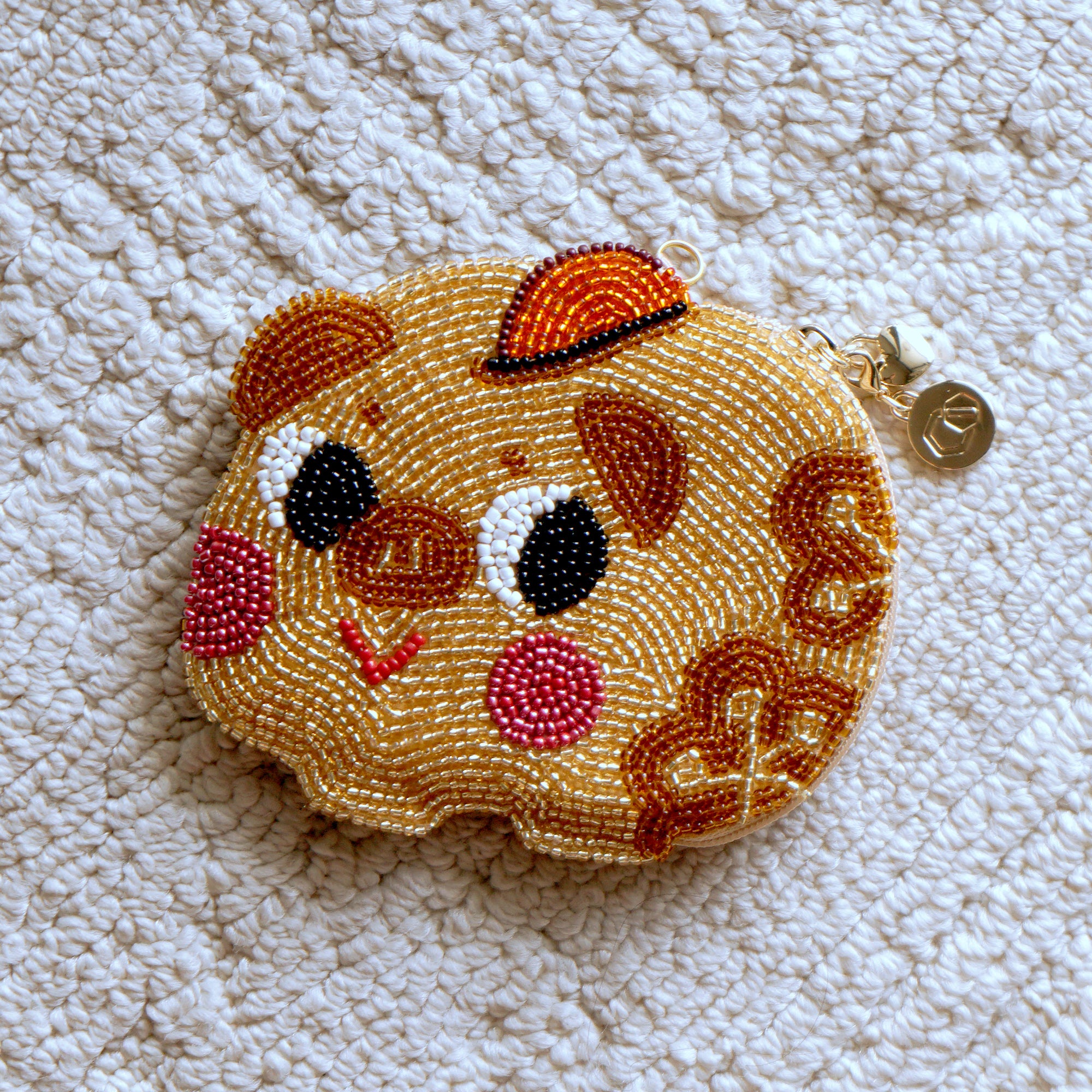 Beaded Coin Purse - Piggy Bank