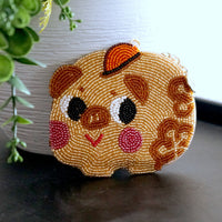 Beaded Coin Purse - Piggy Bank
