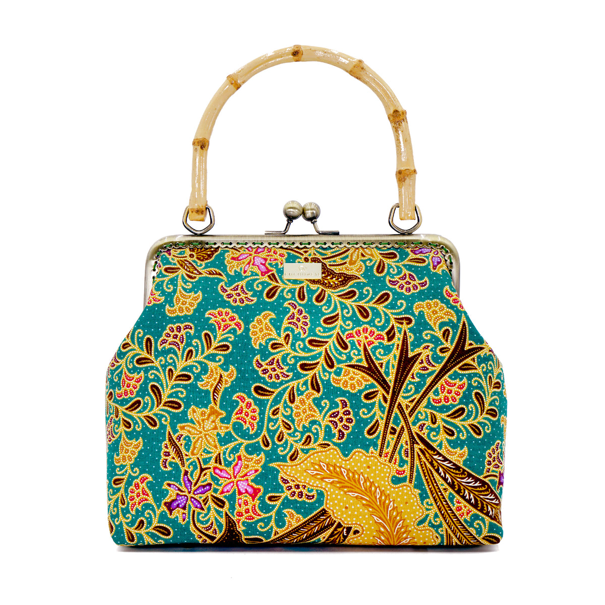 Bamboo Top Handle Bag - Orchid