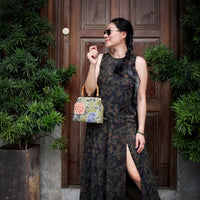 Bamboo Top Handle Bag - Casanova