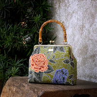 Bamboo Top Handle Bag - Casanova