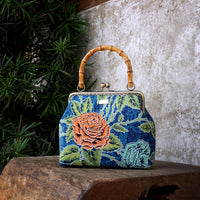 Bamboo Top Handle Bag - Casanova