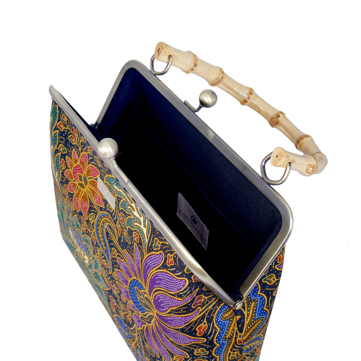 Bamboo Top Handle Bag - Moonlit Garden