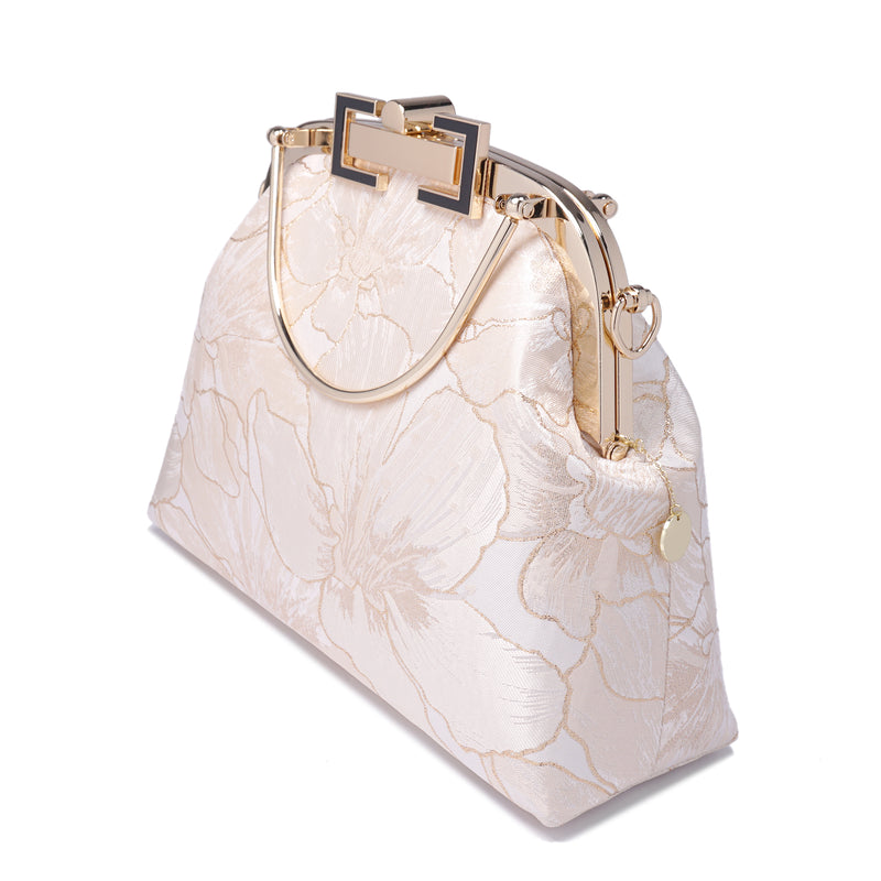 Clasp Crossbody Bag - Gold Lily